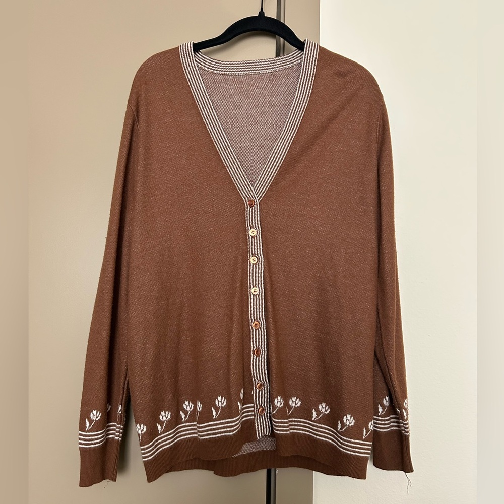 Women’s Brown Tulip Cardigan